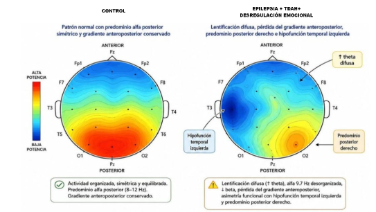 Espectrograma Comparativo, Biomarcadores y Conectoma